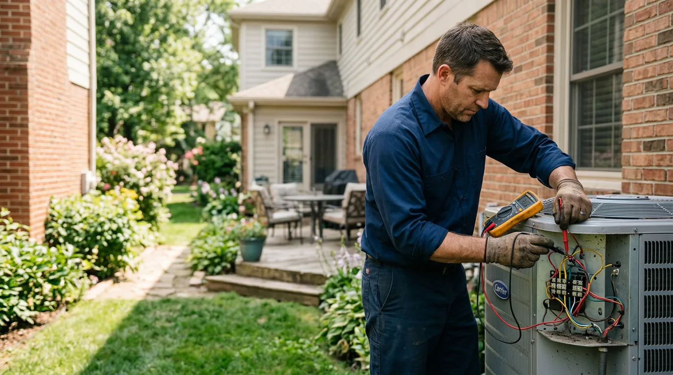 HVAC technician working near Elizabethtown, IL